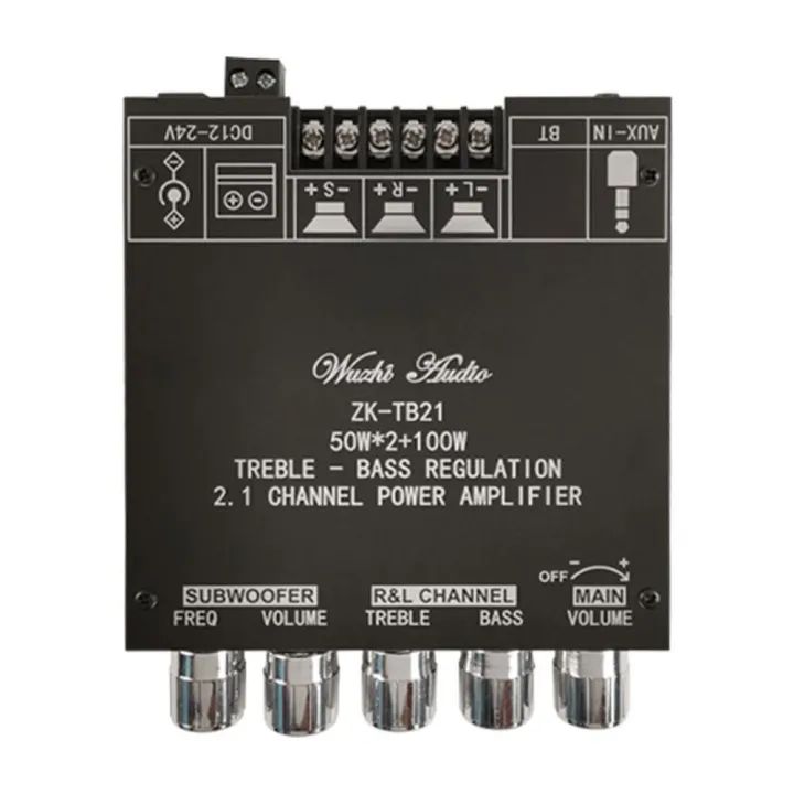 TDA7498E Modul ZK-HT21 ZK-TB21 Power amplifier 160w x 160w+220w 2.1 Channel Power Audio Penguat Suara Stereo Papan AMP Bluetooth 5.0 Amplifier Board
