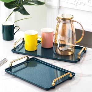 Luxurious Rectangular Plastic Tray NORTHERN_EUROPEAN_STYLE