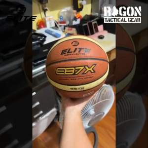 Elite EB7X 12 Panel Premium Leather Basketball Official Size and Weight Size 7 Ball