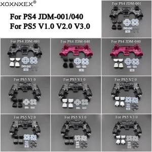 For PS4 PS5 R2 L2 L1 R1 Trigger Buttons Kit+Conductive Film for PS4 PS5 V1 2 3 Controller Analog Stick Caps Holder Support Inner