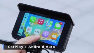 VSYS Waterproof Motorcycle DVR CS5 Wireless Carplay Android Auto TPMS Front & Rear 1080p Cameras Bluetooth WiFi GPS Navigation