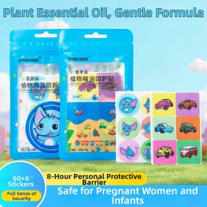 Essential Oil Insect Repellent Stickers for All Ages Outdoor Use