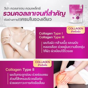 ของแท้100%ส่งไว Veena Collagen Complex 120000 mg. คอลลาเจนนำเข้าจากญี่ปุ่น ชงง่าย ละลายไว ไม่คาว น้ำใส ดื่มง่าย