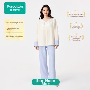 Purcotton | Air Pleated Gauze Loose Fitting Sleepwear