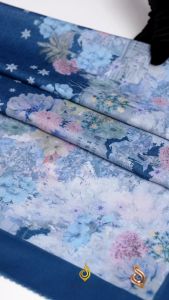 𝐃𝐀𝐅𝐀𝐍𝐘𝐀 - Alhambra Series Jilbab Motif Floral Kerudung Segi Empat Hijab Scarf bahan Voal Laser Cut