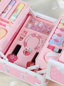 ชุดแต่งหน้าเด็ก เครื่องสำอางเด็ก พร้อมกล่อง ของเล่นเด็กผู้หญิงBeauty Cosmetic set