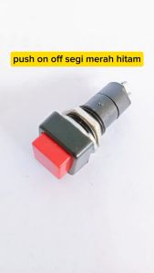 Push ON OFF SEGI Merah Hitam