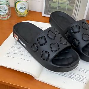 รองเท้าแตะ น้องหมีน่ารัก พื้นนุ่มใส่ได้ ชุด รองเท้าผู้หญิง รองเท้าผู้ชาย