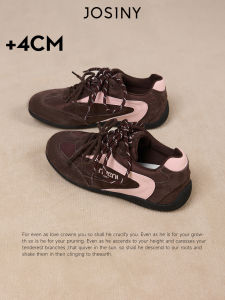 Josiny | Vintage Training Shoe Women Brown Ballet Design Internal Height-increasing Outdoor Casual 2026 Spring
