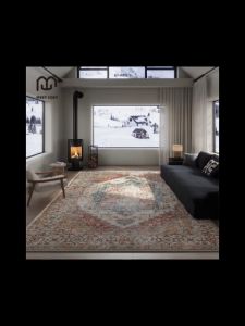 MEET COZY พรมปูพื้นห้อง กำน้ำ carpet นุ่ม พรม ผ้าแคชเมียร์เทียม#1 DN-Ella