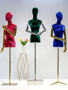 Womens Mannequin Womens Clothing Store Color Model Shelf Showcase High-End Bride Photo Fake Body Clothing Display Stand