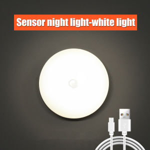 Motion Sensor LED Night Light USB Rechargeable Night Lamp For Kitchen Cabinet Wardrobe Lamp Staircase Wireless LED Closet Light