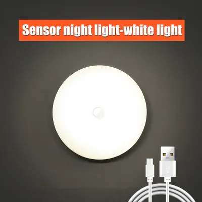 Motion Sensor LED Night Light USB Rechargeable Night Lamp For Kitchen Cabinet Wardrobe Lamp Staircase Wireless LED Closet Light