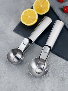 ArtLiving Spring-Release Ice Cream ScoopStainless Steel Scooper for Gelato Frozen Desserts Melon Balls & Fruit