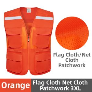 MAM-safety | Reflective Safety Vest Breathable Mesh Multi-Pocket