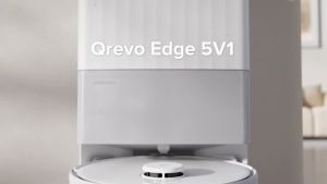 Roborock Qrevo Edge 5V1 robot hút bụi lau nhà | Lực hút 18500 Pa | Làm sạch góc cạnh chống rối tóc tự động giặt giẻ sấy khô | Hàng chính hãng | Phiên bản quốc tế | Bảo hành 2 năm