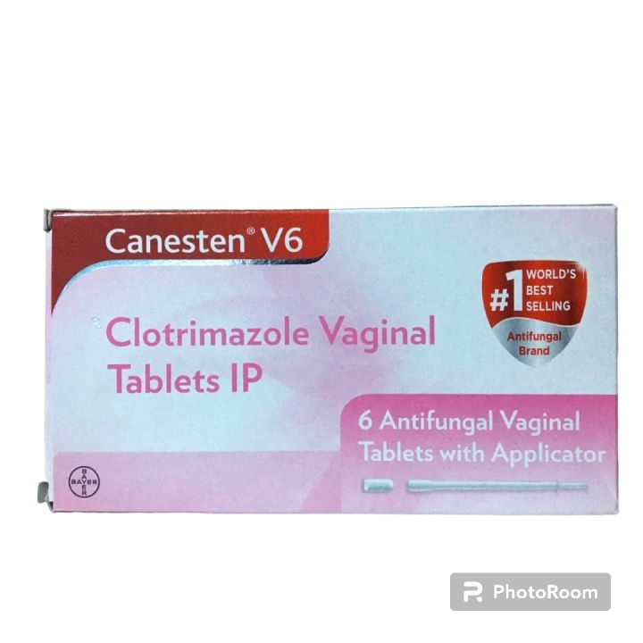 Canesten V6 Clotrimazole Vaginal Tablets Antifungal Vaginal Tablets w ...