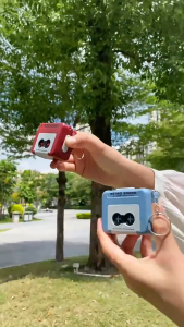 Semprotan Air mainan semprot air gantungan kunci retro mainan yang dapat direkam hadiah ulang tahun mainan