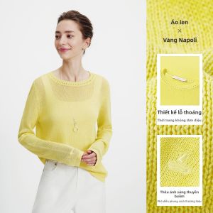 Navigare | Áo Sweater Kẻ Sọc Xanh Đơn Giản Mùa Xuân Thu