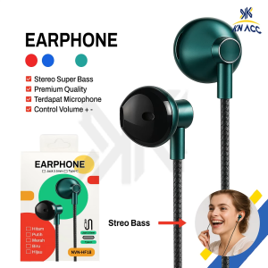 [KN ACC] NANVAN NVN-HF18 HEADSET EARPHONE JACK 3.5MM / TYPE USB C WITH MIC AND VOLUME CONTROL PREMIUM