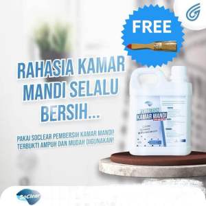 Soclear Pembersih Kerak Kamar Mandi / Toilet Cleaner / Aman / Tanpa Bau / Tanpa Asap