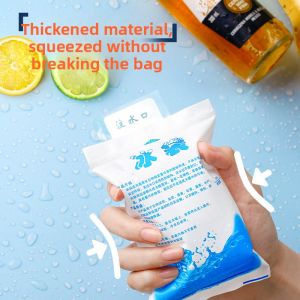 MONLEYTA | Portable Reusable Insulated Ice Bag For Delivery Freshness Preservation Thick PE Material Ideal For Street Vendors And Takeouts