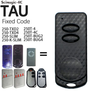 TAU Garage Remote Control 433.92MHz Fixed Code for TAU 250-TXD2 /4  250-SLIM 433mhz Red Light Gate Door Opener 2/4 Buttons Keys