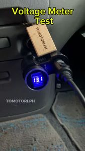 Universal Motorcycle Car Phone Charger with Dual USB Ports & Voltage Monitoring – 12V-24V Black