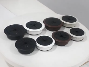 10pcs 50/60mm Office Desk Cord Grommet Desk Cable Hole Cover Desk Wire Outlet Threading Box