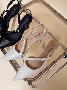 Daphne | Elegant Closed Toe Sandal High Heels