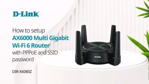 D-LINK DIR-X6080Z AX6000 WIFI 6 2.5G Multi Gigabit Mesh Router