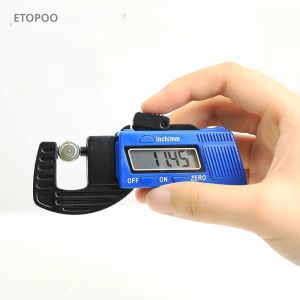 ETOPOO 0-12.7 มม.ความหนา 0.01 มม.Mini Dialเครื่องวัดความหนาคอมโพสิตเมตรการวัดความกว้างเครื่องมือ