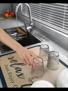 Dog Bed กันลื่น แผ่นรองจาน ดูดซับน้ํา แบบแห้งเร็ว สำหรับห้องครัว สำหรับวางบนโต๊ะอาหาร