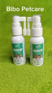 Xịt thơm miệng cho chó mèo CLEAN UP  loại bỏ mảng bám phòng bệnh răng miệng chai 50ml - Medipet