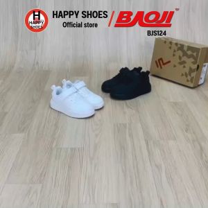 [🥇บาโอจิแท้100%🔢ไซส์28-32🆓ฟรี...ถุงเท้า 1 คู่] BAOJI รุ่น BJS124 รองเท้าผ้าใบเด็ก รองเท้ากีฬาเด็ก รองเท้าวิ่งเด็ก พื้นนุ่ม หนังนุ่ม สวมใส่สบายเท้า