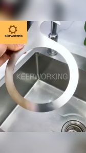 KEEPWORKING Stainless Steel Swan Sink Strainer Basket Faucet Hanging Filter Basket Kitchen