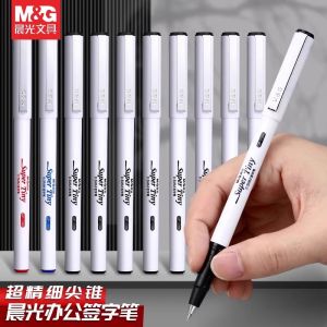 M&G Gel Pen 0.5 mm/ST nib black refillable simple and high quality white barrel suitable for students and office use