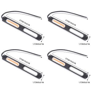 Xe Máy COB LED Đèn cảnh báo độ sáng cao 12V/24V IP65 Không Thấm Nước Strobe Phanh đèn báo rẽ Phổ Scooter ATV