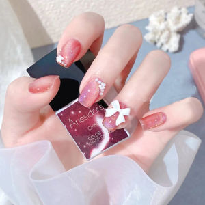 Rainbow Cat Eye Nail Tips Waterproof Wearable Artisanal False Nails White Enhancing Bare Pink Gentle Color Cosmetic Tools