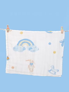 TEN-M JOURNEY baby gauze towel six layer pure cotton foam gauze face towel super soft and absorbent newborn drool towel baby bath special handkerchief