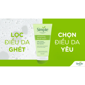 Combo 2 Sữa rửa mặt Simple sạch sâu hiệu quả - cho da thường 150ml [CHÍNH HÃNG ĐỘC QUYỀN] [DIỆN MẠO MỚI]