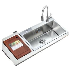 AZOS | Handmade Thickened 304 Stainless Steel Single Basin Sink