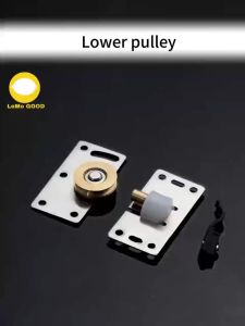 COD Sliding Door Roller Set Sliding Door Track sliding door roller sliding mechanism for cabinet sliding door track rail set