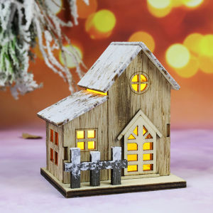 Lighted Christmas Village Houses Winter Scene Village Houses with Figurines for Christmas Holiday Decor