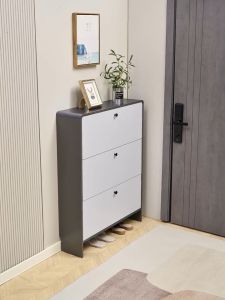 LALA Flip Over Shoe Cabinet Luxury Shoe Rack High-capacity Household Doorway Hallway Storage Cabinet Against Wall Rack Kasut Kabinet Storan Lorong翻斗鞋柜