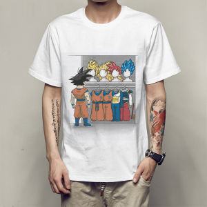 Bandai | Parody Fun Cartoon Anime Dragon Ball Gokus Wardrobe Saiyans Closet Short-sleeved T-shirt for Men and Women