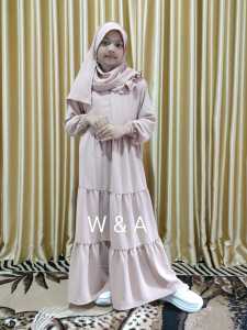 Gamis Anak Terbaru Set Jilbab 3-4 Tahun Cocok Buat Anak Ngaji Dan Sehari-hari