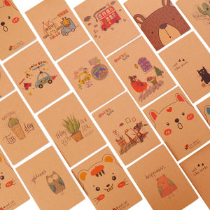 4pcs/lot 64K vintage blank paper notebook pocket cute notepad stationery diary agenda for school and office supply