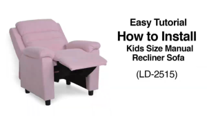 [READY STOCK] PerabotKINI Kids Size Manual Push Back Recliner Chair | Quick and Easy Installation