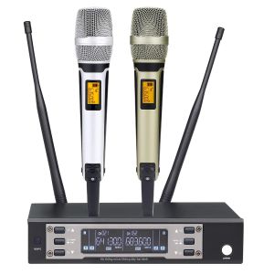 Hệ Thống Micro Không Dây UHF Chuyên Nghiệp 135G4 Hai Kênh Micro Cầm Tay Động Dành Cho Thuyết Trình Biểu Diễn Sân Khấu Karaoke